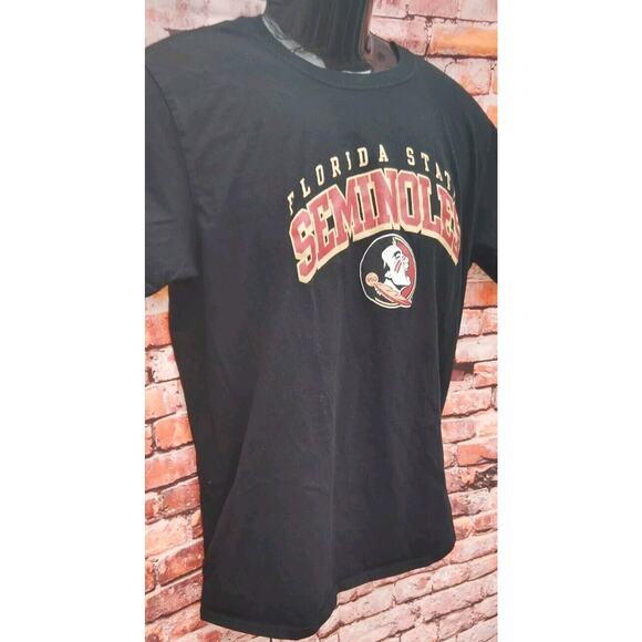 NCAA Florida State Seminoles & Fanatics Black T-Shirt W/Logo - Picture 6 of 8